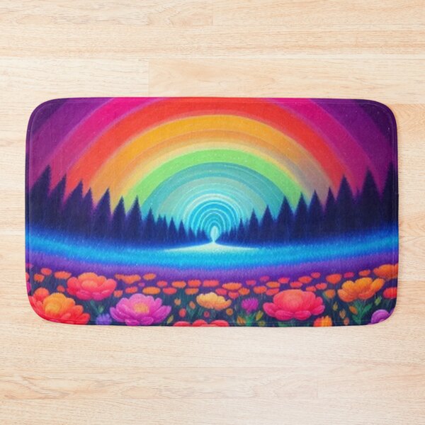 Item preview, Rainbow Flower Fields and Trees designed and sold by TheDarkWardrobe.