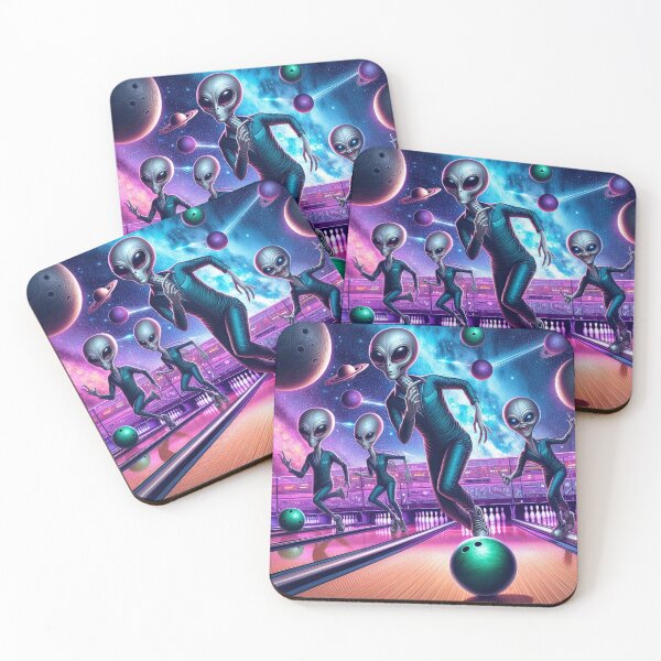 Item preview, Galactic Bowling Extravaganza with the Alien Crew designed and sold by Wonderall.