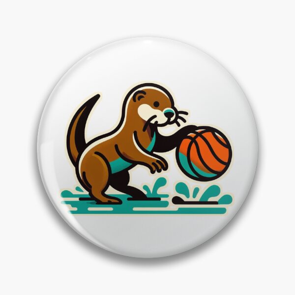 Item preview, Cartoon Otter Basketball designed and sold by anewdesignaday.