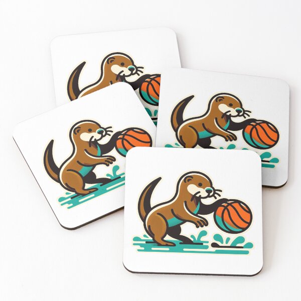 Item preview, Cartoon Otter Basketball designed and sold by anewdesignaday.