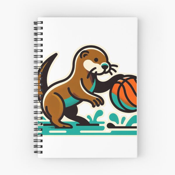Item preview, Cartoon Otter Basketball designed and sold by anewdesignaday.