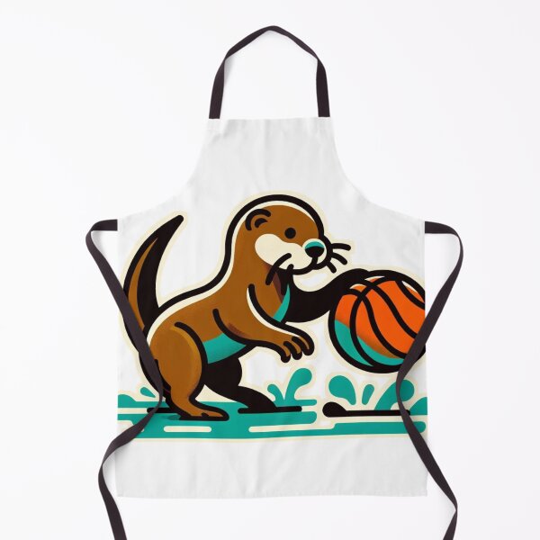 Item preview, Cartoon Otter Basketball designed and sold by anewdesignaday.