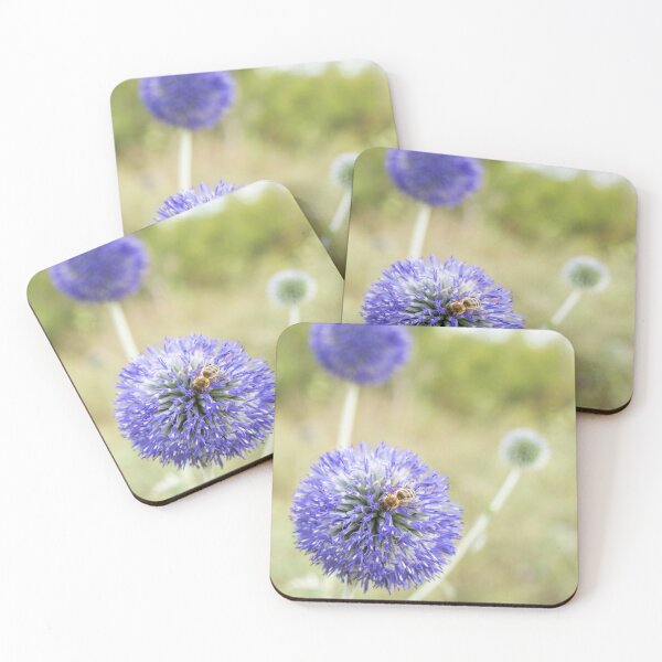 Item preview, Wild purple flower Echinops banaticus Blue Glow Globe Thistle. designed and sold by Dream-dust.