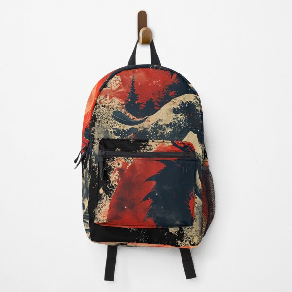 Item preview, Crimson Eclipse: Dragon's Embrace Over Mount Fuji designed and sold by dungeonwarriors.