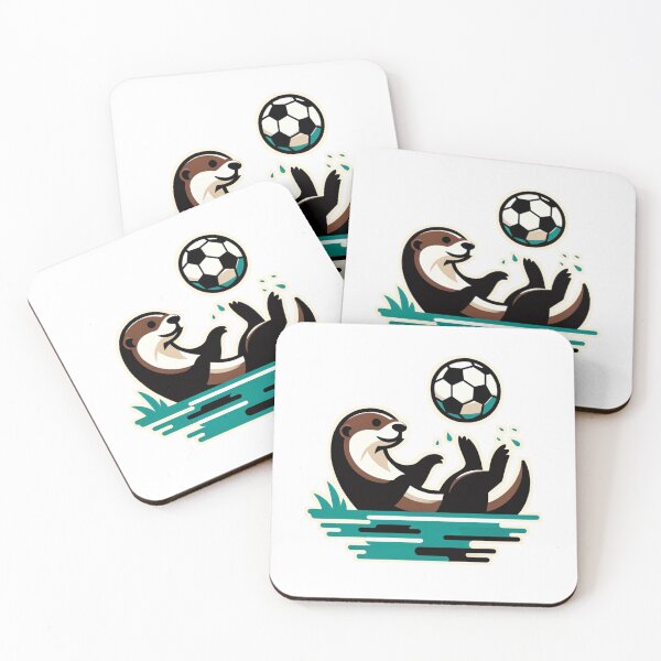 Item preview, Cartoon Soccer Otter designed and sold by anewdesignaday.