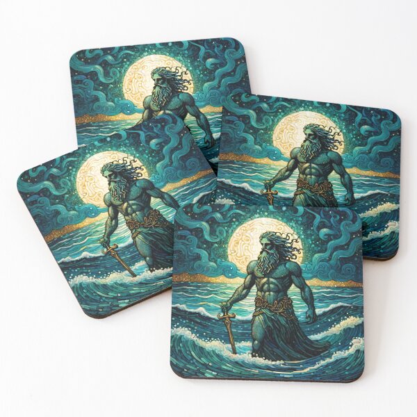 Item preview, Poseidon Ancient Greek God of the Sea designed and sold by HecatesDelights.