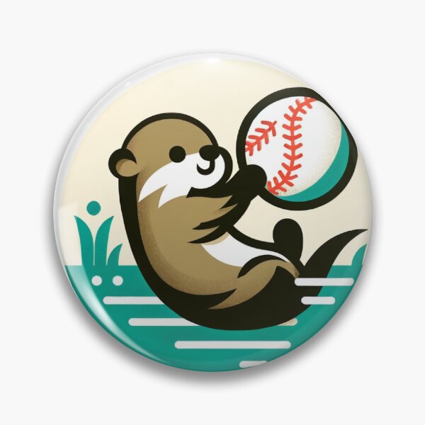 Item preview, Cartoon Otter Baseball designed and sold by anewdesignaday.