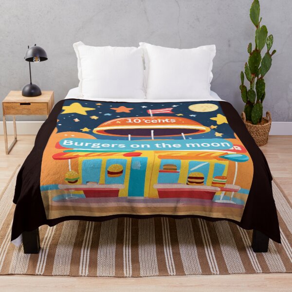 Item preview, Burgers on the moon designed and sold by seahorse crossing.