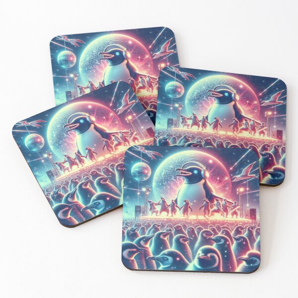 Item preview, Galactic Penguin Rave designed and sold by Wonderall.