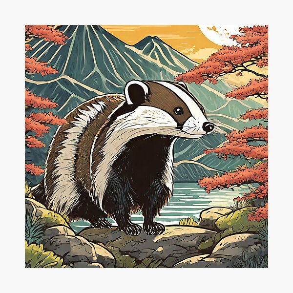 Item preview, YOKAI BADGER MUJINA designed and sold by cubiask.