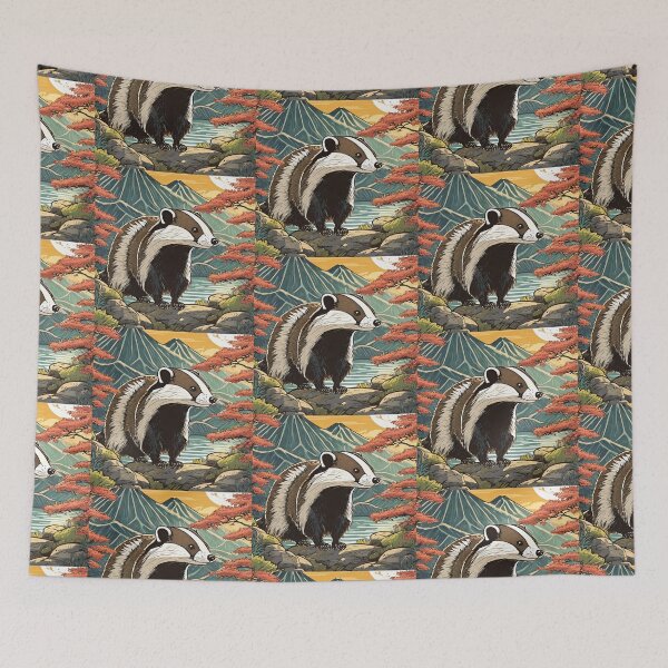 Item preview, YOKAI BADGER MUJINA designed and sold by cubiask.