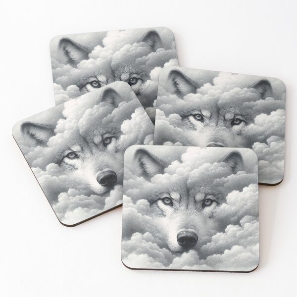 Item preview, Gray Wolf Emerging from the Fog designed and sold by digital-savant.