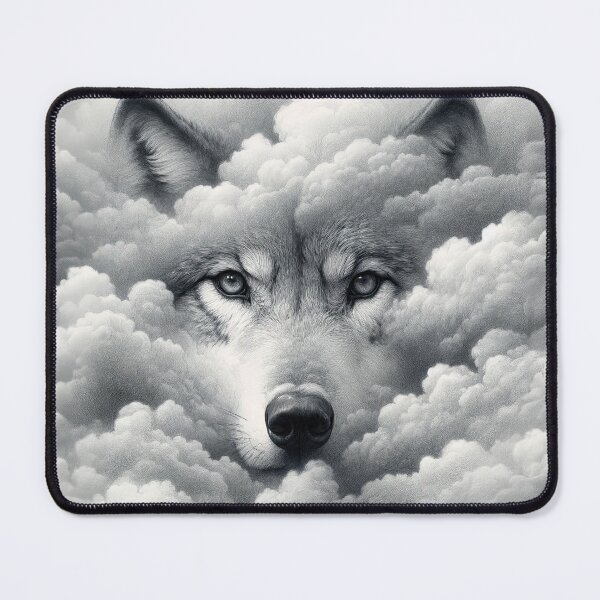 Item preview, Gray Wolf Emerging from the Fog designed and sold by digital-savant.