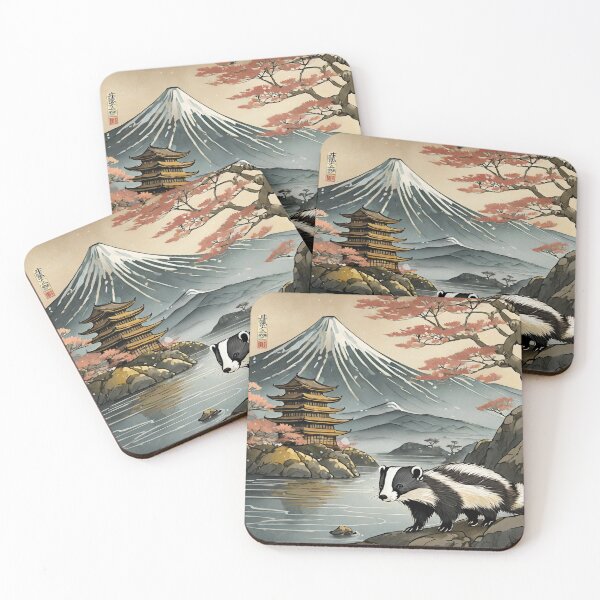 Item preview, YOKAI BADGER MUJINA designed and sold by cubiask.