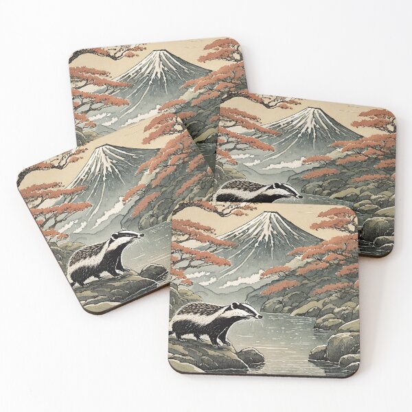 Item preview, YOKAI BADGER MUJINA designed and sold by cubiask.