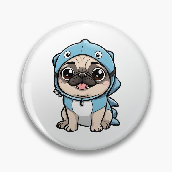 Item preview, Cute Pug wearing a costume designed and sold by PowesomePets.
