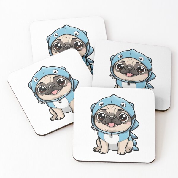 Item preview, Cute Pug wearing a costume designed and sold by PowesomePets.