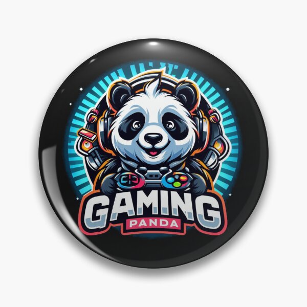 Item preview, Gaming Panda with pad Gift for Players  designed and sold by Pawel Oska.