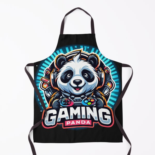 Item preview, Gaming Panda with pad Gift for Players  designed and sold by Pawel Oska.