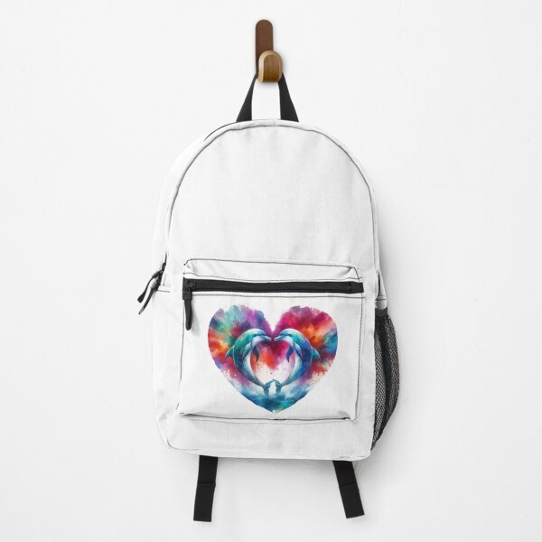 Item preview, Dolphins in Heart Splash designed and sold by critterpatchusa.