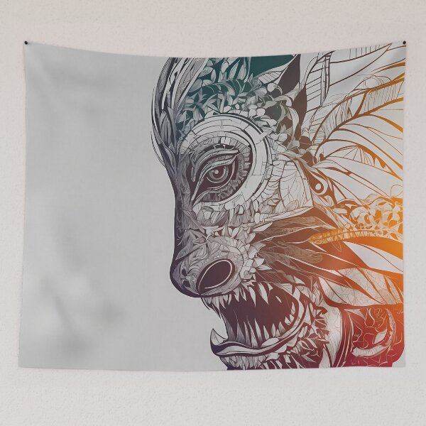 Item preview, Mechanical Menagerie: The Wolf in Geometric Splendor designed and sold by Vitalka-uk.