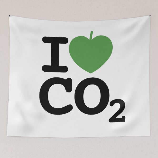 Item preview, I Leaf Carbon Dioxide | It's "I love CO2" but the heart is a leaf!  designed and sold by NouveauAge.