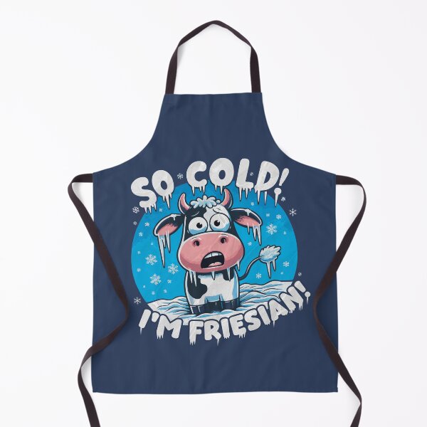 Item preview, I'm Friesian! - Comical Shivering Cow Design designed and sold by Sir Meow Meow.