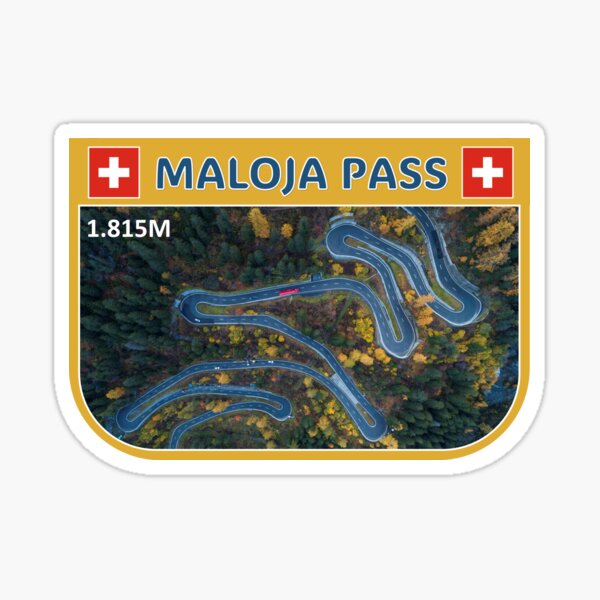 Vista previa del artículo con la obra «Carretera del paso de Maloja Suiza», diseñado y vendido por sticket-travel.
