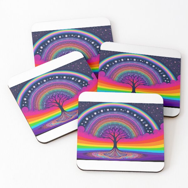 Item preview, Rainbow Fields and Rainbow Tree designed and sold by TheDarkWardrobe.