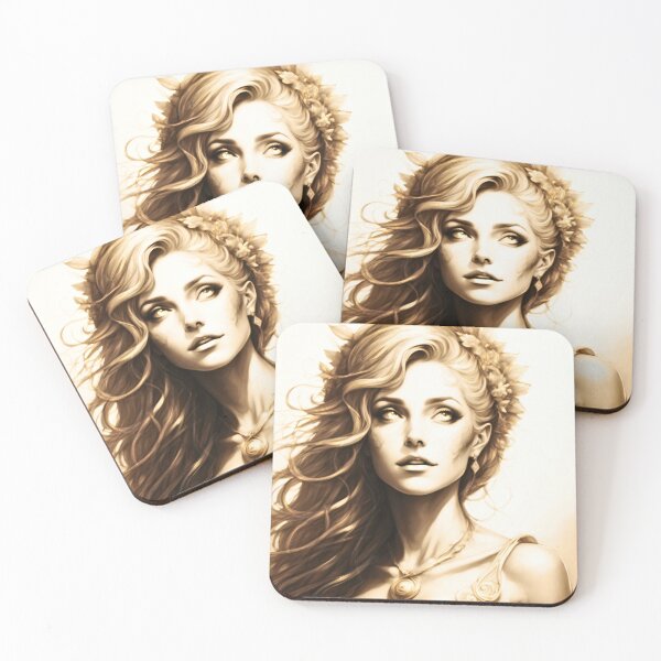 Item preview, Portrait of Calypso Greek Goddess of the Sea designed and sold by HecatesDelights.