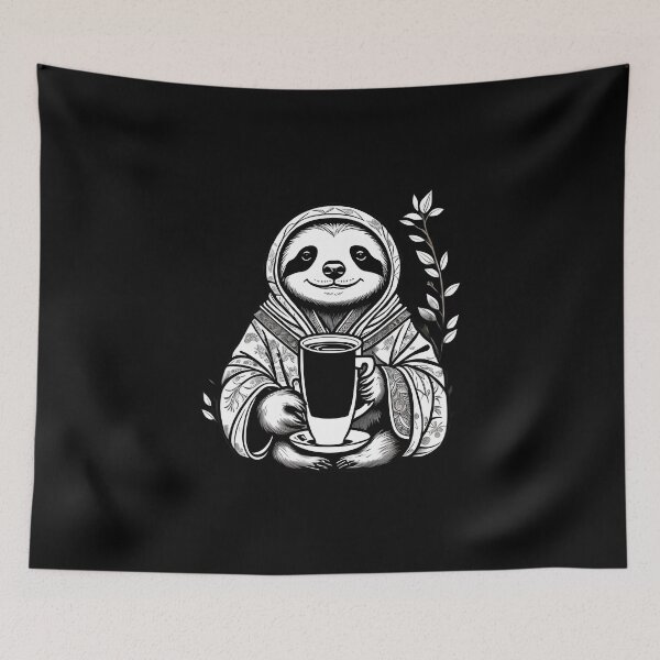 Item preview, Laidback Sloth Loving Coffee designed and sold by FunShuiGB.
