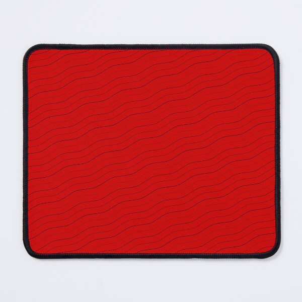 Item preview, Black Waves Red Background Infinite Endless Pattern Design designed and sold by Alchemy-A-La-G.