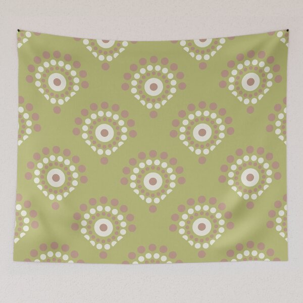 Item preview, Warm Neutrals Minimalist Dot Mandala Scallop designed and sold by Triplicate Limited.
