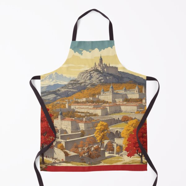Item preview, El Escorial Spain Tourism Vintage Poster designed and sold by TravelersGems.