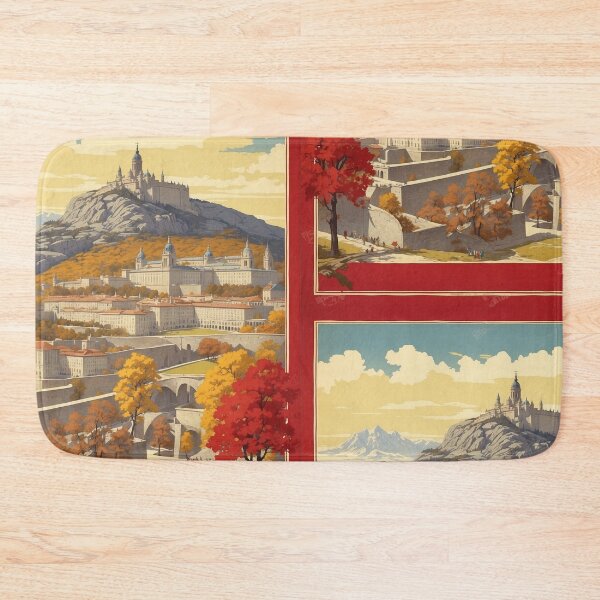 Item preview, El Escorial Spain Tourism Vintage Poster designed and sold by TravelersGems.