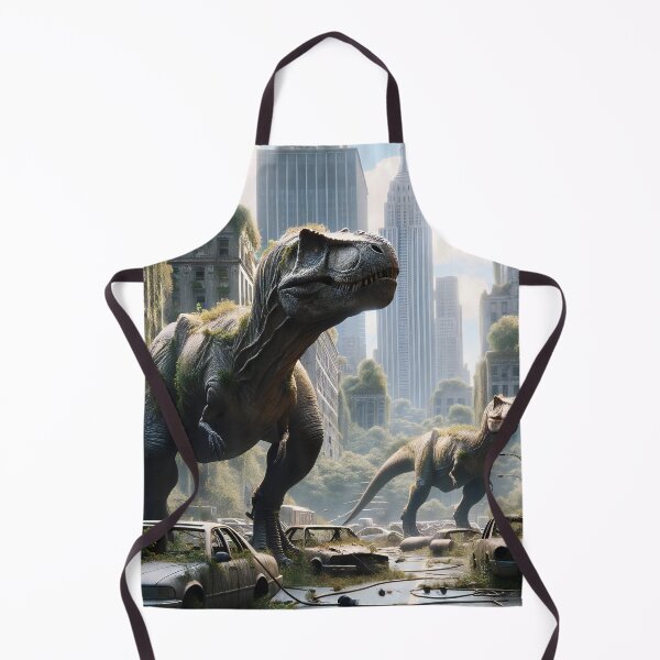 Item preview, Two T Rex wander in overgrown city ruins. designed and sold by ArtComixHaven.
