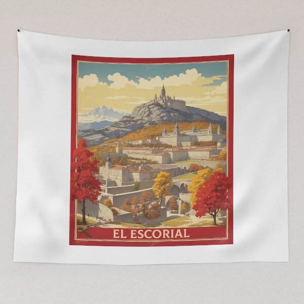 Item preview, El Escorial Spain Tourism Vintage Poster 2 designed and sold by TravelersGems.