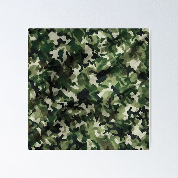 Green Camouflage Poster