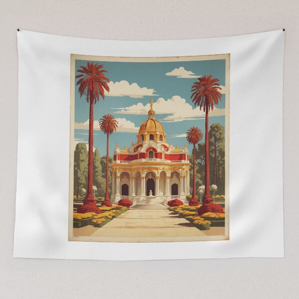 Artikelvorschau, Parque de Retiro Spanien Tourismus Vintage Poster entworfen und verkauft von TravelersGems.