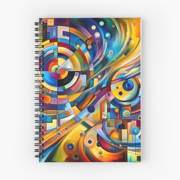 Item preview, A vivid and dynamic composition inspired by Wassily Kandinsky's abstract art designed and sold by EZfashion.
