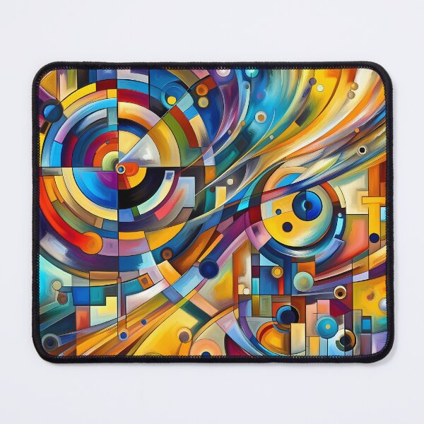 Item preview, A vivid and dynamic composition inspired by Wassily Kandinsky's abstract art designed and sold by EZfashion.