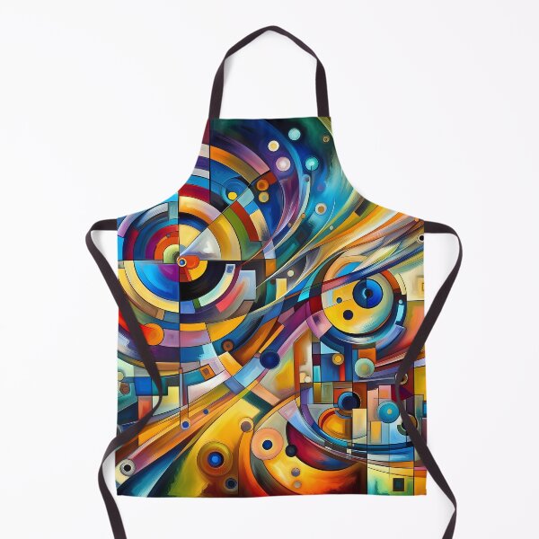 Item preview, A vivid and dynamic composition inspired by Wassily Kandinsky's abstract art designed and sold by EZfashion.