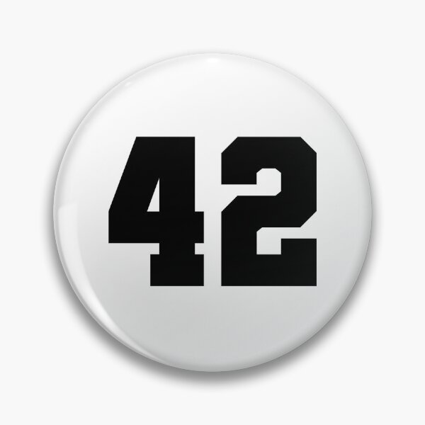 Item preview, 42, forty two, black, soccer league designed and sold by Numbers-Art.