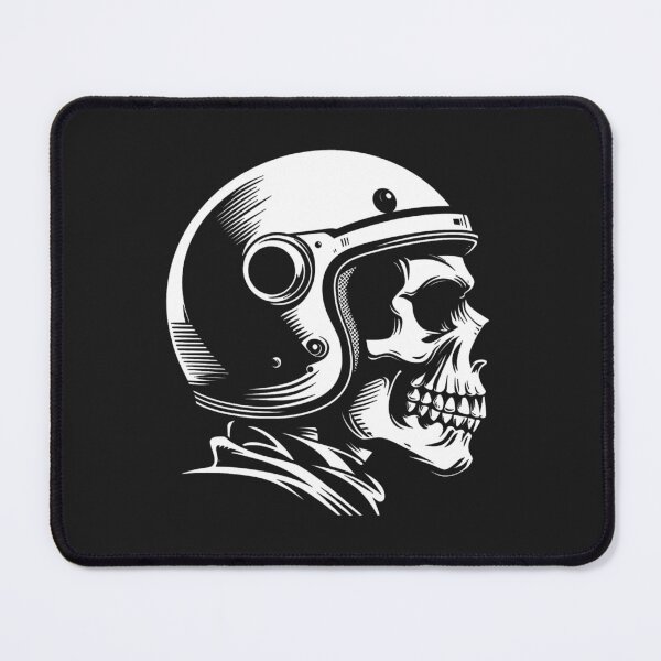Item preview, Skull rider white profile designed and sold by DeathRiders.