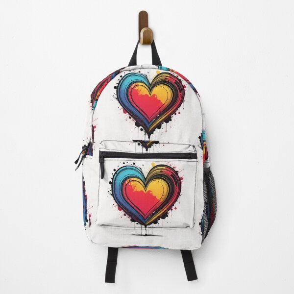 Item preview, Colourful heart with ink splaash designed and sold by zsofiet.