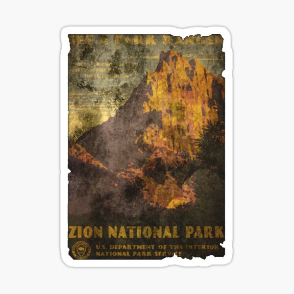 Vista previa del artículo con la obra «Póster Parque Nacional Ziont Corazones Honestos», diseñado y vendido por EndlessElegance.