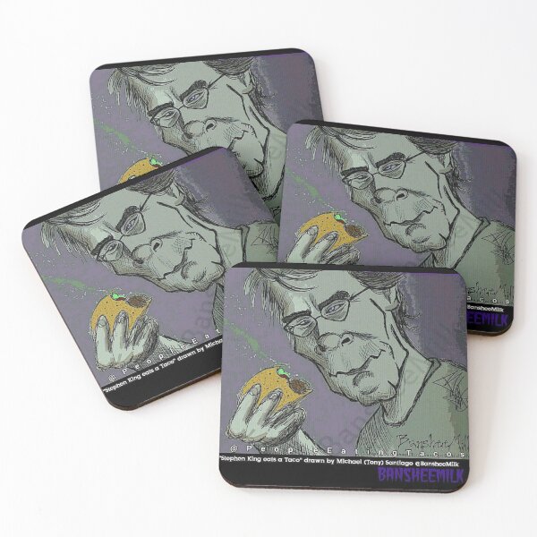 Item preview, Stephen King Eating Tacos designed and sold by BansheeMilk.