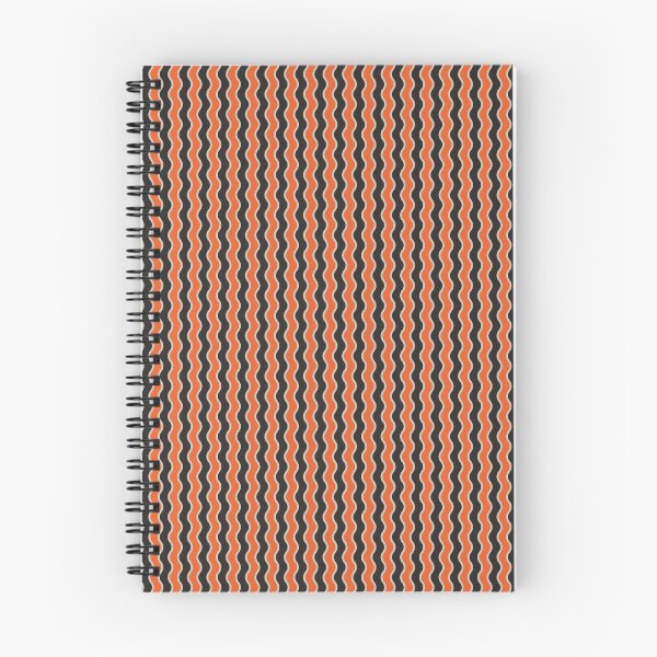 Item preview, Black Grey & Orange Vertical Segmented Waves Endless Design designed and sold by Alchemy-A-La-G.