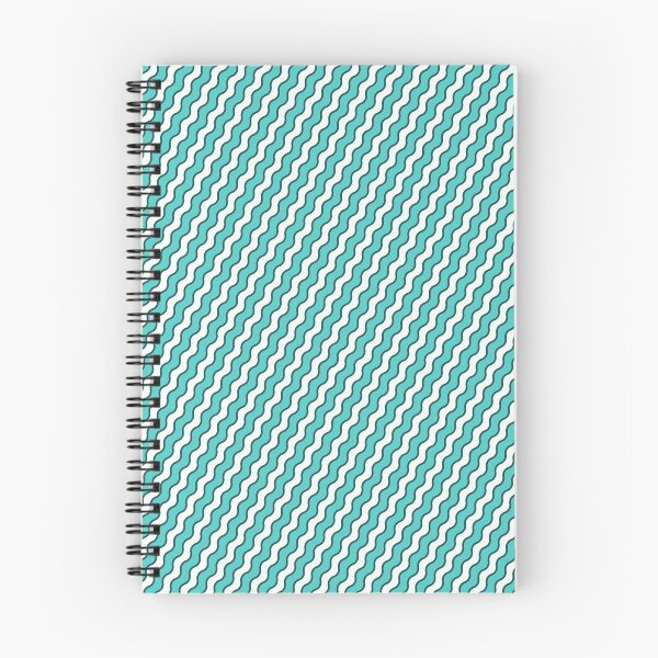 Item preview, Teal & White Diagonal Segmented Waves Infinite Endless Design designed and sold by Alchemy-A-La-G.