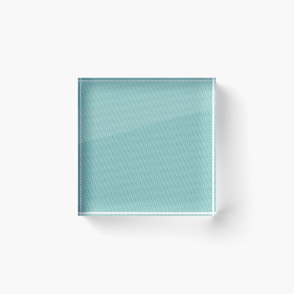 Item preview, Teal & White Diagonal Segmented Waves Infinite Endless Design designed and sold by Alchemy-A-La-G.